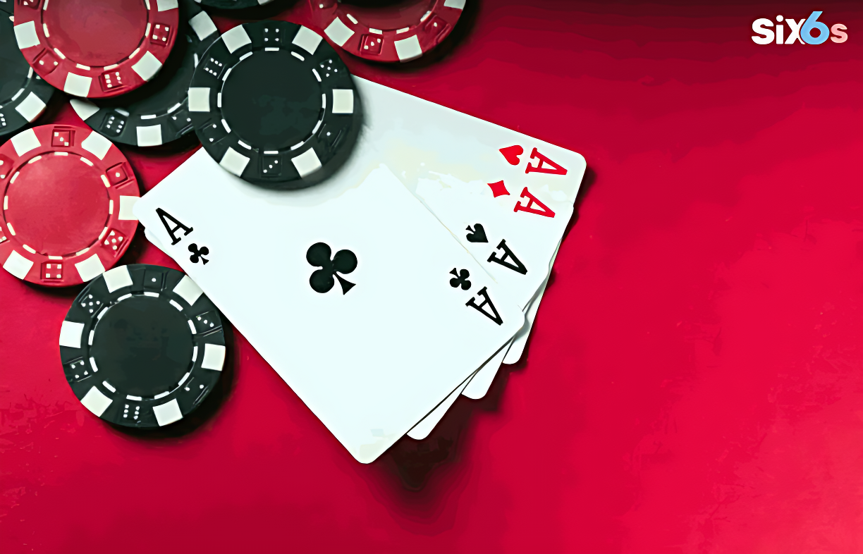 cards on the table for playing Teen Patti at six6s